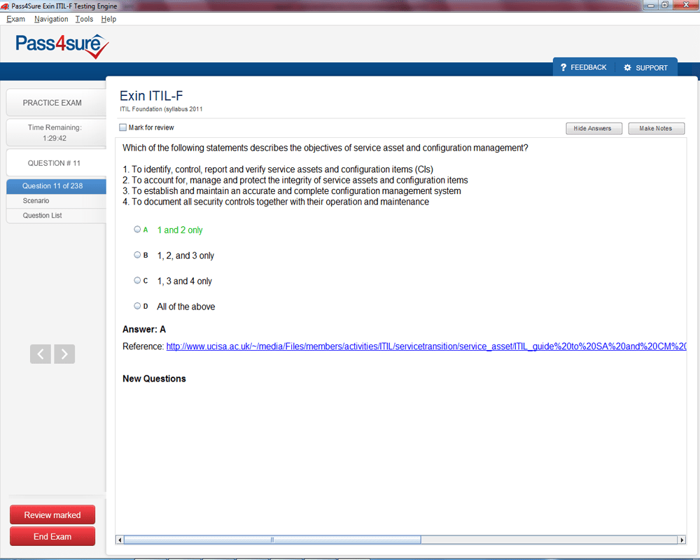 ITILF Sample 1