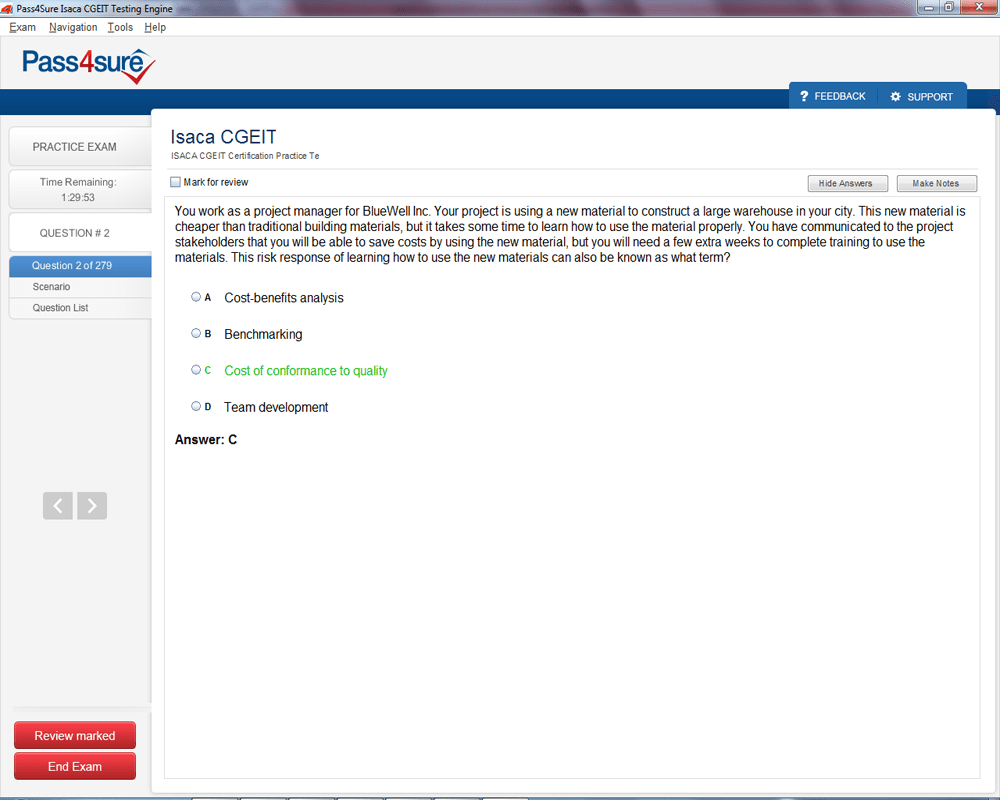 CGEIT Sample 1